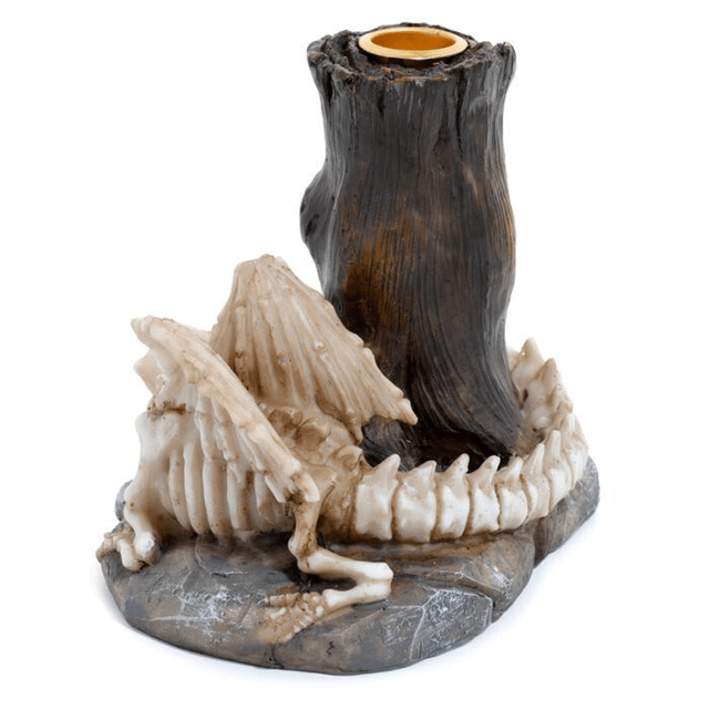 Porte-bougie Bougeoir Chandelier - Os de Dragon